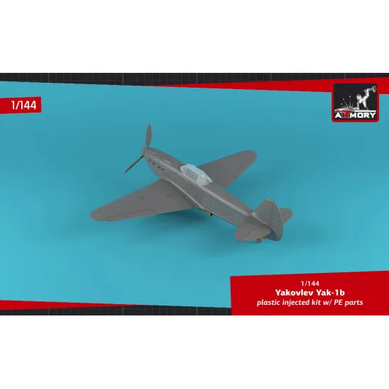 Armory AR14312 - 1/144 Yakovlev Yak-1b Donated Airplanes, Soviet WWII fighter