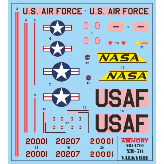 Armory AR14701 1/144 XB-70 Valkyrie US Experimental Supersonic Strategic Bomber