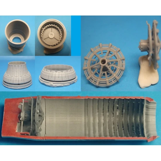 Katran 4854 1/48 F-14A Tomcat Exhaust Nozzles P&W TF-30-F-414 (varied) HobbyBoss