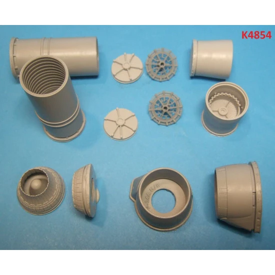 Katran 4854 1/48 F-14A Tomcat Exhaust Nozzles P&W TF-30-F-414 (varied) HobbyBoss
