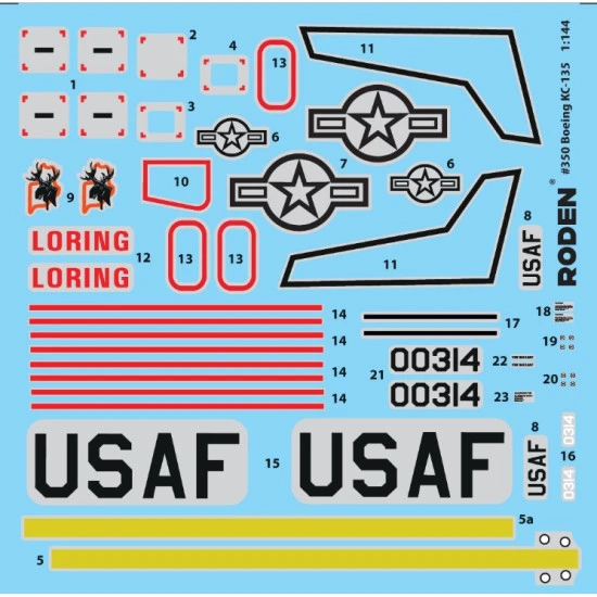 Roden 350 - 1/144 - Boeing Kc-135 Plastic Model Kit Military Aircraft
