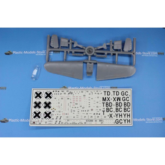 Messerschmitt Bf-109W German WWII fighter 1/72 Amodel 7275