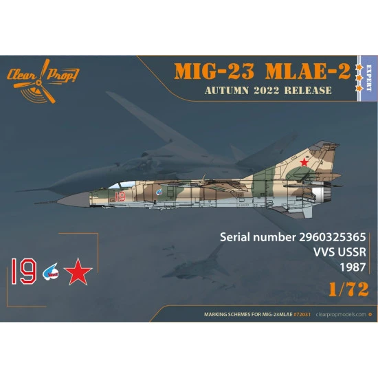Clear Prop CP72031 - 1/72 - MiG-23MLAE-2 Flogger-G Military aircraaft
