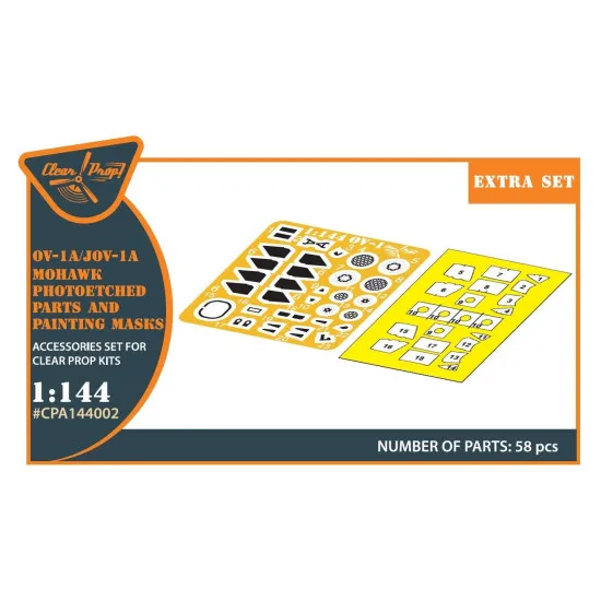 Clear Prop CPA144002 - 1/144 - OV-1 A/JOV-1A Mohawk PE parts and painting mask
