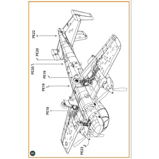 Clear Prop CPA144002 - 1/144 - OV-1 A/JOV-1A Mohawk PE parts and painting mask