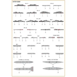 Clear Prop CPD72009 1/72 MiG-23ML, MLA, MLD, P, MLAE standard english stencils