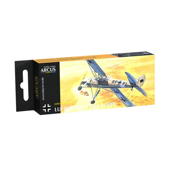 Arcus 2009 Enamel paints set Luftwaffe Afrika Korps 6 colors in set