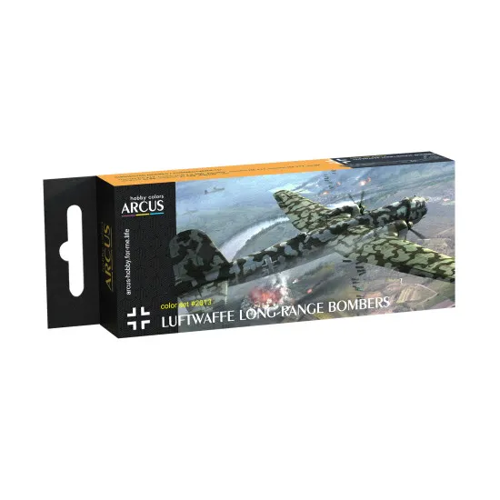 Arcus 2013 Enamel paints set Luftwaffe Long-Range Bombers 6 colors in set