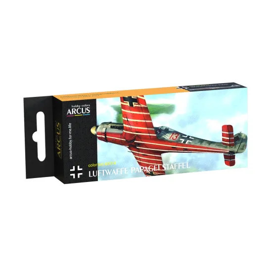 Arcus 2014 Enamel paints set Luftwaffe Papagei Staffel 6 colors in set