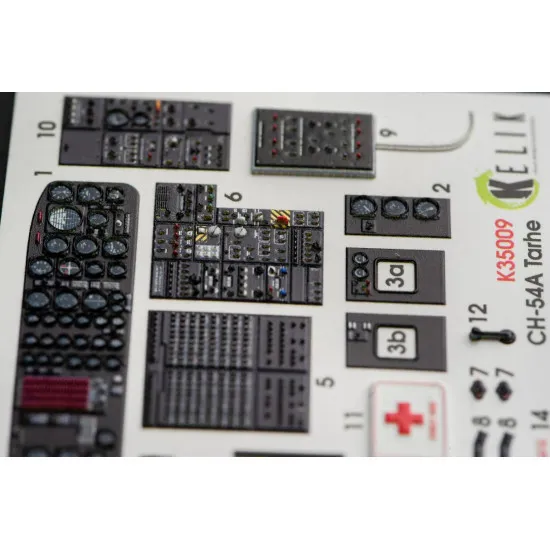 Kelik K35009 - 1/35 - CH-54A Tarhe interior 3D decals for ICM kit