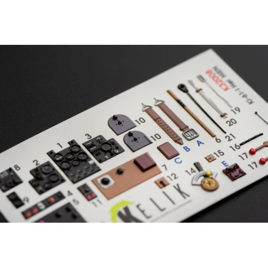Kelik K32008 - 1/32 - Ki-61-I interior 3D decals for Hasegawa kit