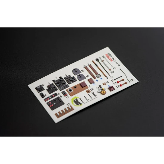 Kelik K32008 - 1/32 - Ki-61-I interior 3D decals for Hasegawa kit
