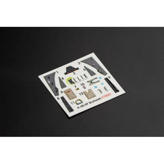 Kelik K72027 - 1/72 - A-4 Skyhawk interior 3D decals for Airfix kit