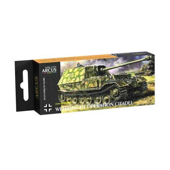 Arcus 2096 Enamel paints set Wehrmacht Operation Citadel 6 colors in set 10ml