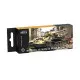 Arcus 2098 Enamel paints set Wehrmacht Midwar Panzers 6 colors in set 10ml