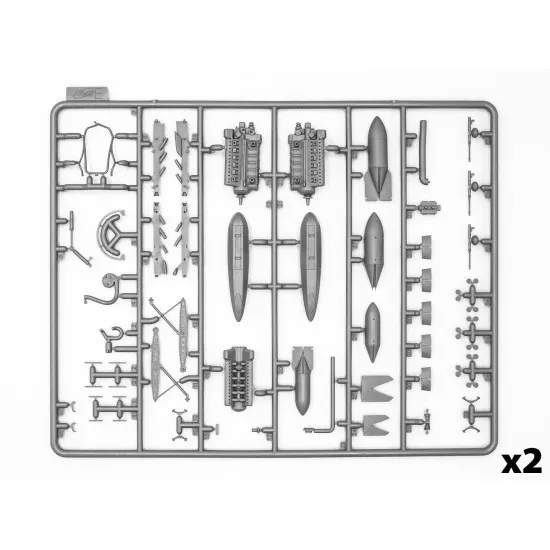ICM 48229 1/48 Ju 88A-4 with German Ground Personnel and Torpedo Trailers