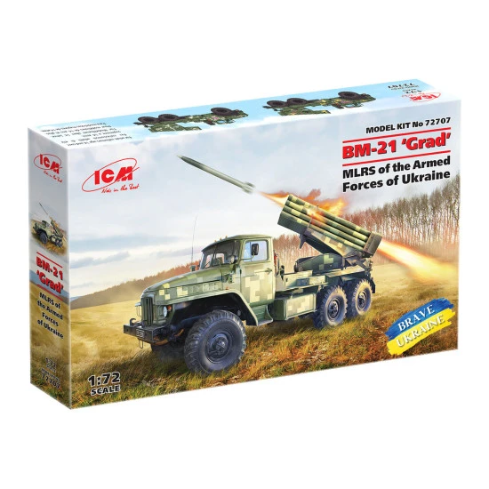 ICM 72707 - 1/72 - BM-21 Grad MLRS of the Armed Forces of Ukraine