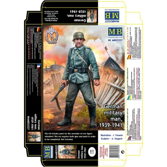 Us Stock Master Box 35227 1/35 German Military Man, 1939-1941 Ww Ii