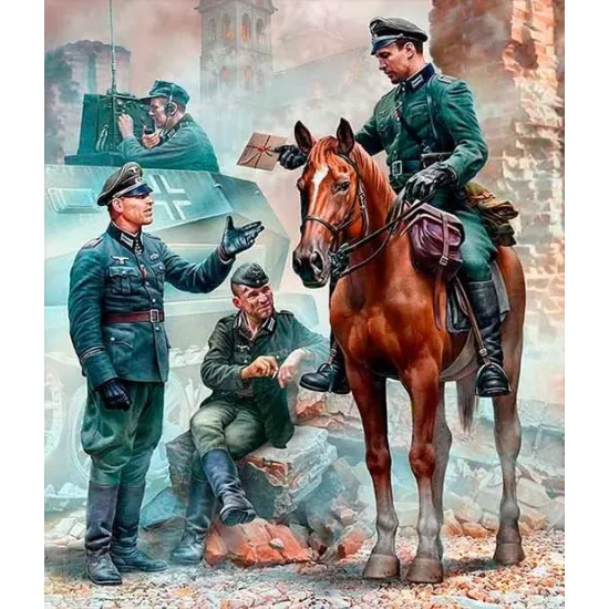 Us Stock Bundle Lot Of German Military Men Series 3 Plastic Kit 1/35 Master Box