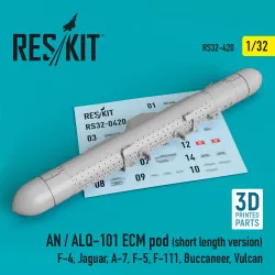 Reskit RS32-0420 1/32 AN / ALQ-101 ECM pod (short length version) (F-4, Jaguar, A-7, F-5, F-111, Buccaneer, Vulcan) (3D printing)