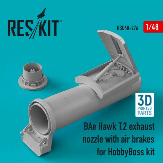 Reskit RSU48-0276 1/48 BAe Hawk T.2 exhaust nozzle with air brakes for HobbyBoss kit (3D printing)