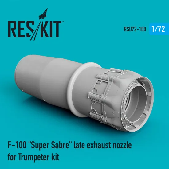 Reskit RSU72-0188 1/72 F-100 Super Sabre late exhaust nozzle for Trumpeter kit