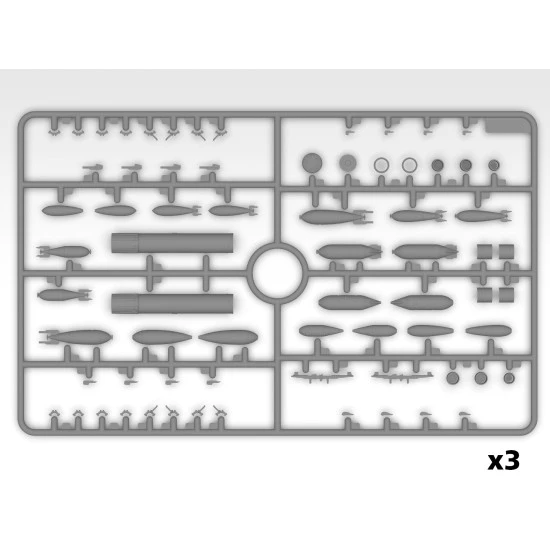 ICM 48407 - 1/48 - WWII British Aircraft Armament. Plastic model kit