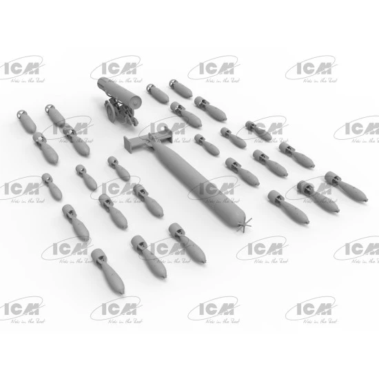 ICM 48407 - 1/48 - WWII British Aircraft Armament. Plastic model kit