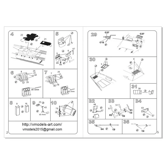 Vmodels 35079 - 1/35 - Sd.Kfz. 251/1 Aust.A, photo-etched accessories