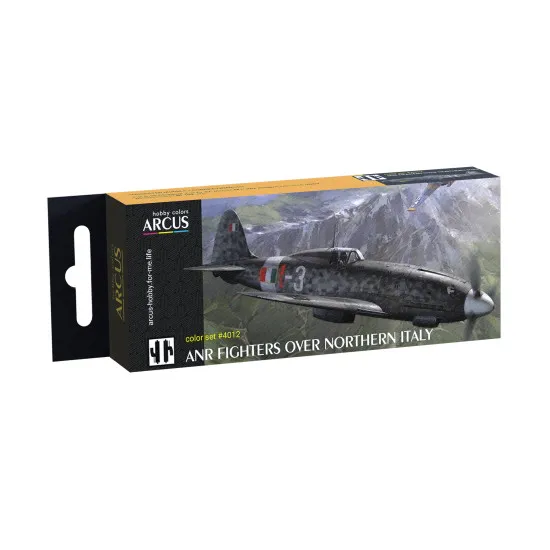 Arcus 4012 Enamel paints set ANR Fighters Over Northern Italy 6 colors set 10ml