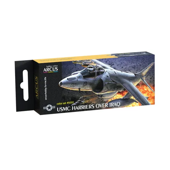Arcus 5002 Enamel paints set USMC Harriers 6 colors in set 10ml Arcus 5002 Enamel paints set USMC Harriers 6 colors in set 10ml