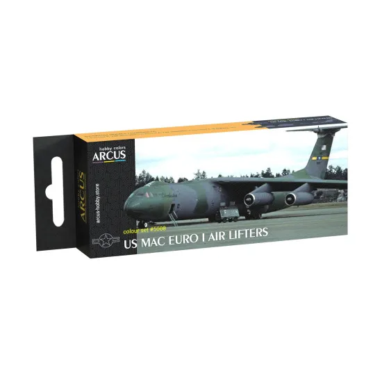 Arcus 5008 Enamel paints set US MAC EURO I Air Lifters 6 colors in set 10ml