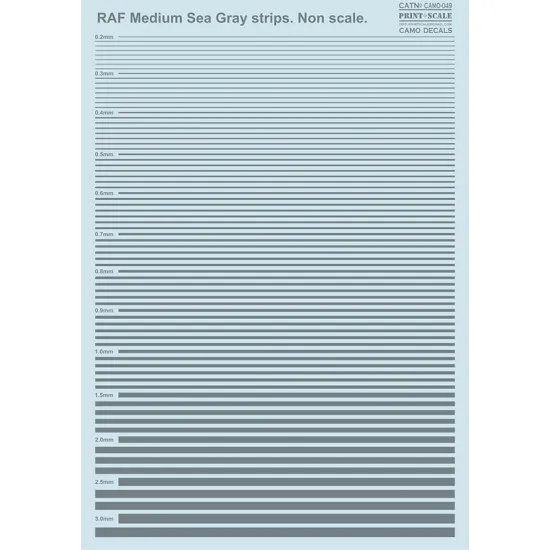 Print Scale 049-Camo RAF Medium Sea Gray strips Non scale