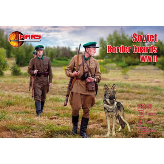 Mars Figures 32043 - 1/32 - Soviet Border Guards WW II 15 figures