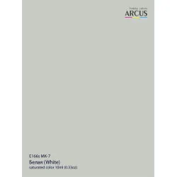 Arcus 166 Enamel paint USSR Red Army Air Force MK-7 White Saturated color 10ml