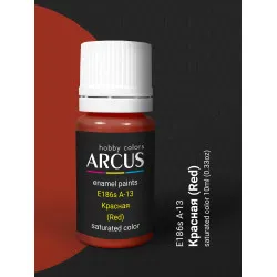 Arcus 186 Enamel paint USSR Air Force A-13 (Red) Saturated color 10ml