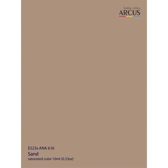 Arcus 523 Enamel paint USAF ANA 616 Sand Saturated color 10ml