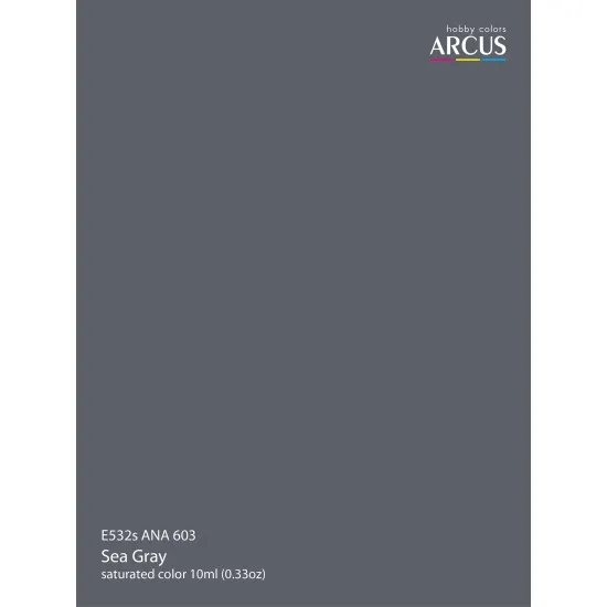 Arcus 532 Enamel paint USAF ANA 603 Sea Gray Saturated color 10ml
