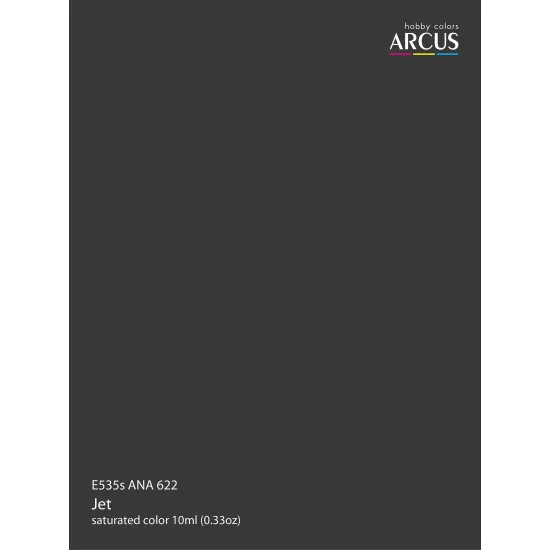 Arcus 535 Enamel paint USAF ANA 622 Jet Saturated color 10ml