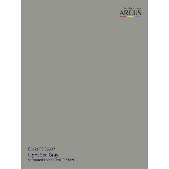 Arcus 562 Enamel paint USAF FS 36307 Light Sea Gray Saturated color 10ml