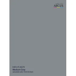 Arcus 581 Enamel paint USAF FS 36270 Medium Gray Saturated color 10ml