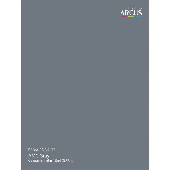 Arcus 586 Enamel paint USAF FS 36173 AMC Gray Saturated color 10ml