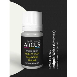 Arcus 592 Enamel paint USAF 17925 Insignia White (Untinted) Saturated color 10ml