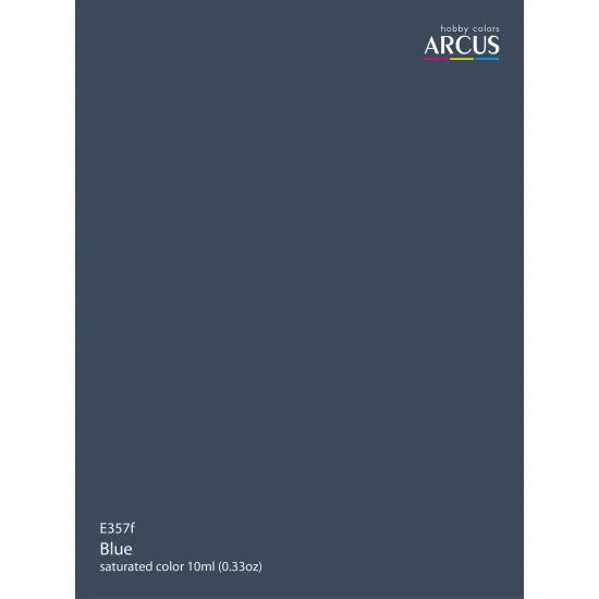 Arcus 357 Enamel paint Royal Air Force Blue Saturated color 10ml