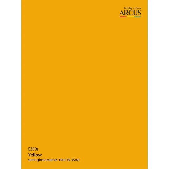 Arcus 359 Enamel paint Royal Air Force Yellow Saturated color 10ml