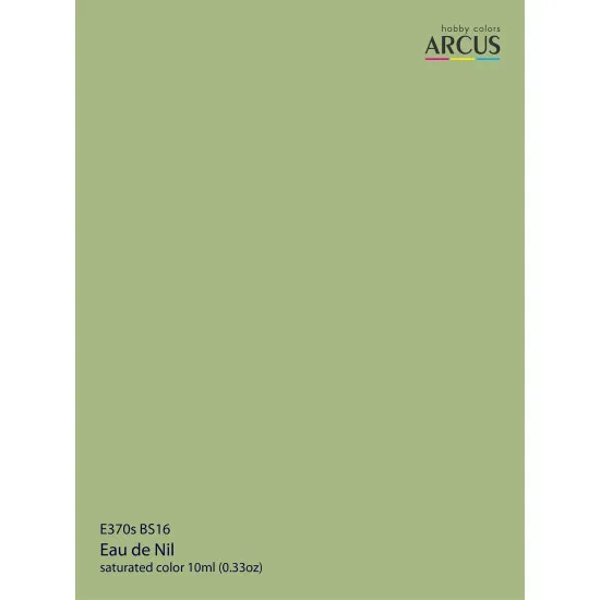 Arcus 370 Enamel paint Royal Air Force BS16 Eau de Nil Saturated color 10ml