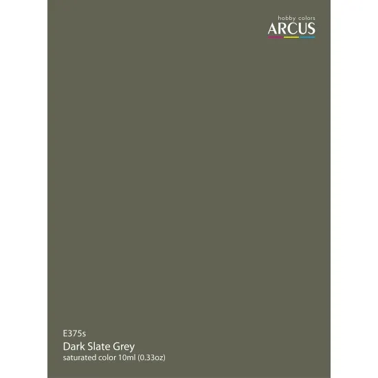 Arcus 375 Enamel paint Royal Air Force Dark Slate Grey Saturated color 10ml