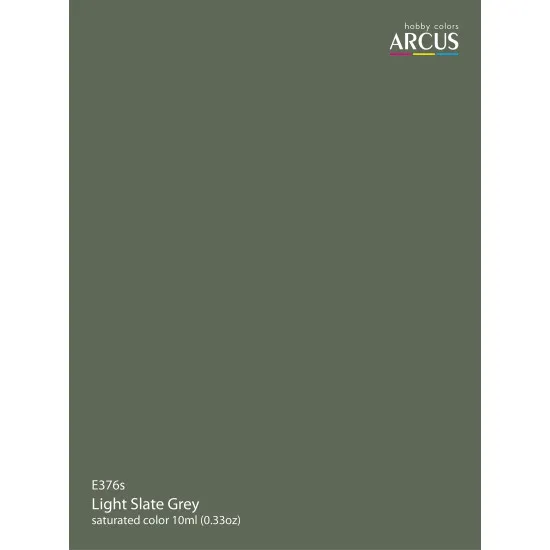 Arcus 376 Enamel paint Royal Air Force Light Slate Grey Saturated color 10ml