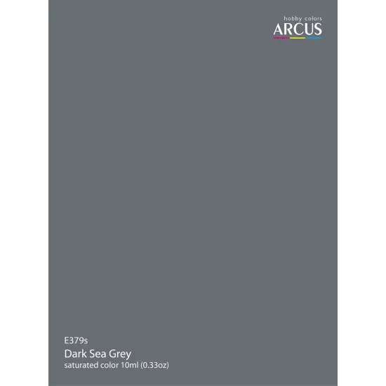Arcus 379 Enamel paint Royal Air Force Extra Dark Sea Grey Saturated color 10ml