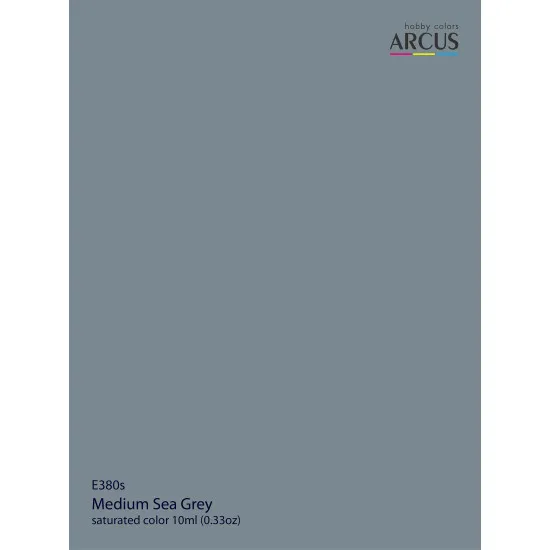 Arcus 380 Enamel paint Royal Air Force Medium Sea Grey Saturated color 10ml